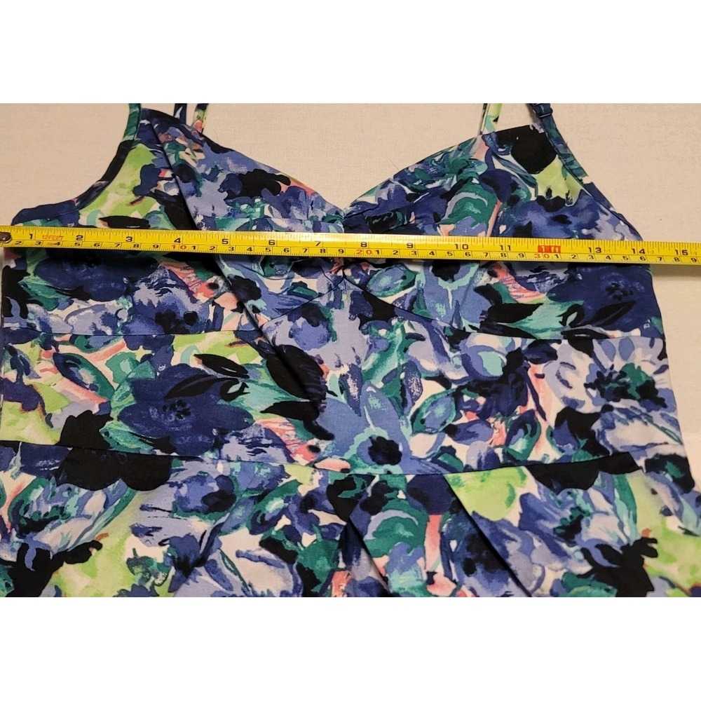 Jack by BB Dakota Floral Dress Medium 100% Cotton Pockets Fit & Flare Sundress - Picture 13 of 15